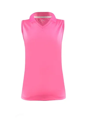Flamingo Beach Pink Collar Tank