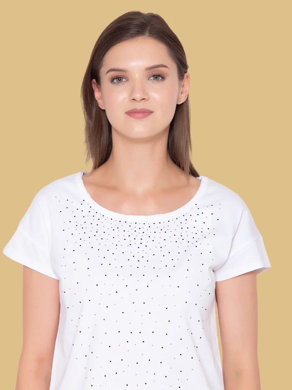 Flawless Winged White Top For Women