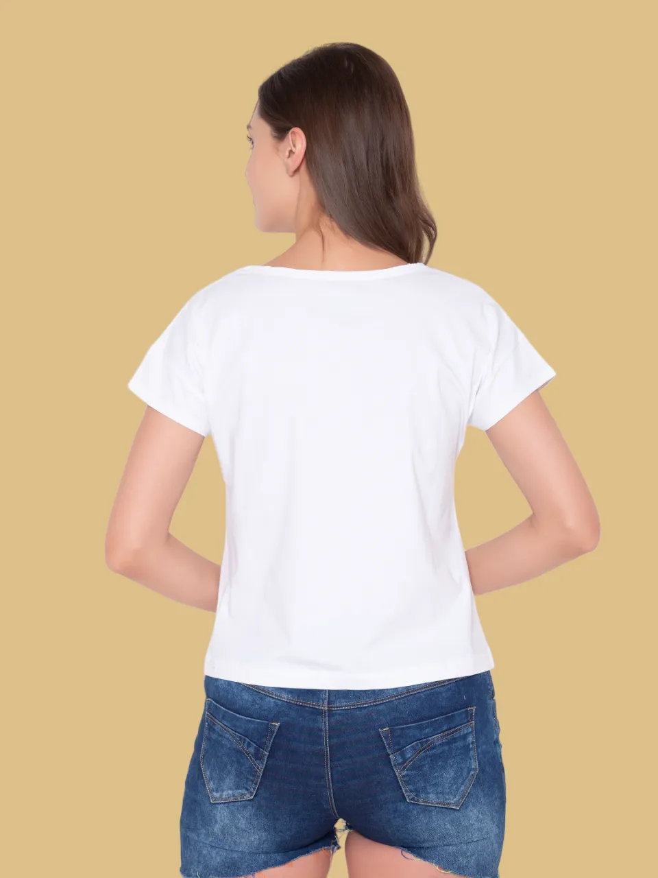 Flawless Winged White Top For Women