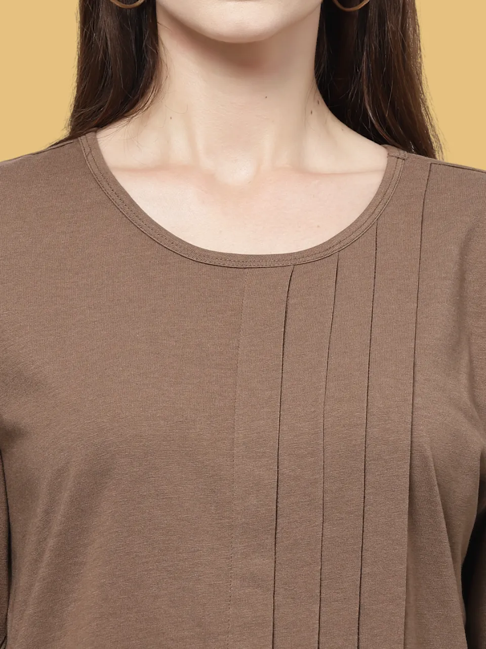 Flawless Women Casual Brown Top | BROWNEY