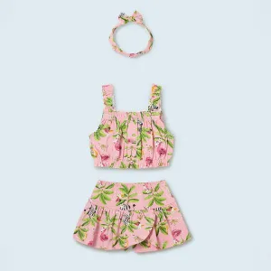 FLORAL SHORT SET FOR BABY GIRLS