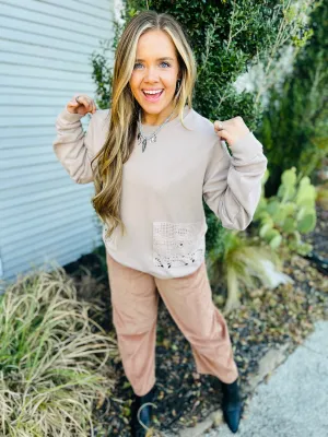 FLORENCE CROCHET PULLOVER