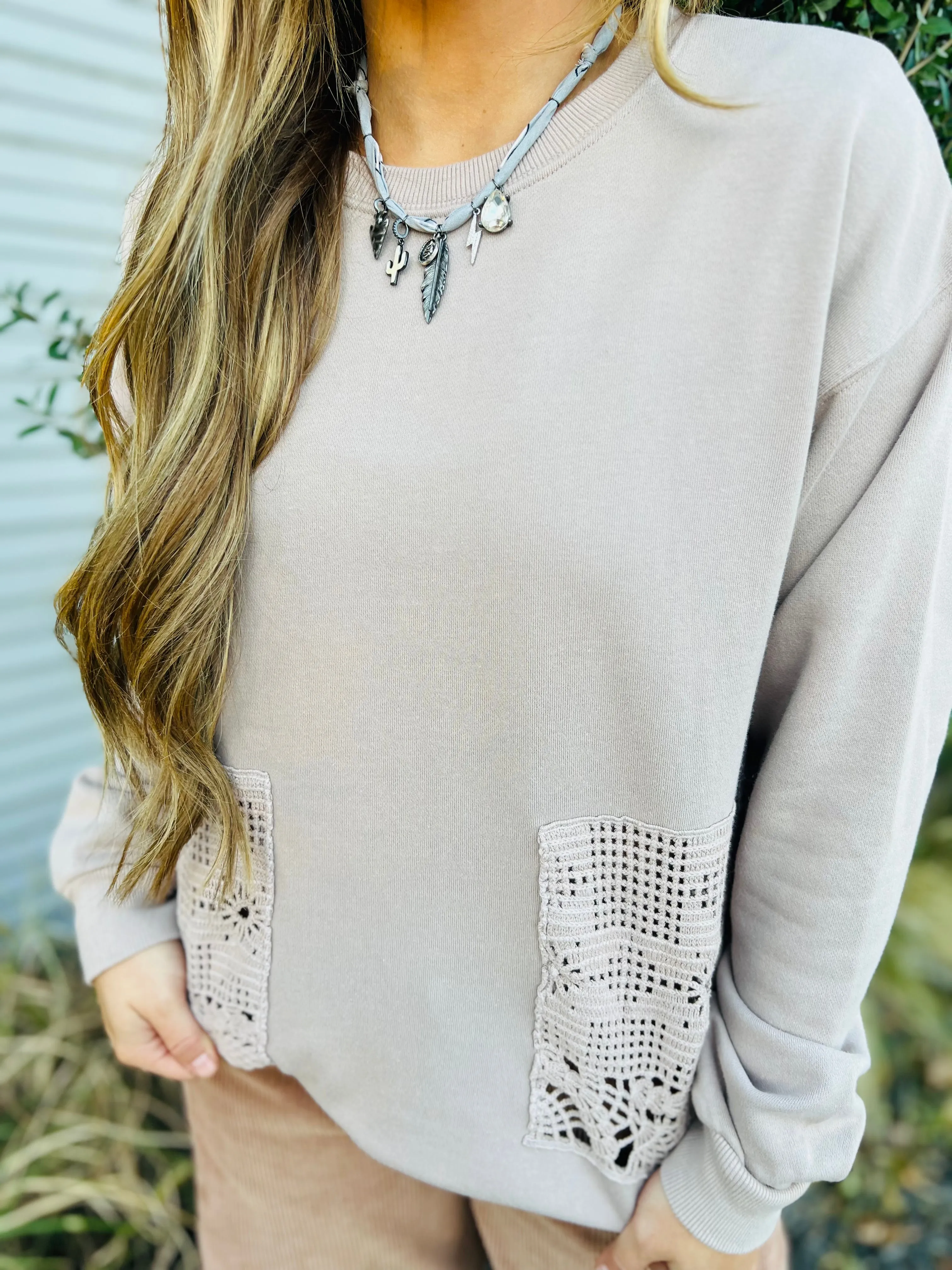 FLORENCE CROCHET PULLOVER