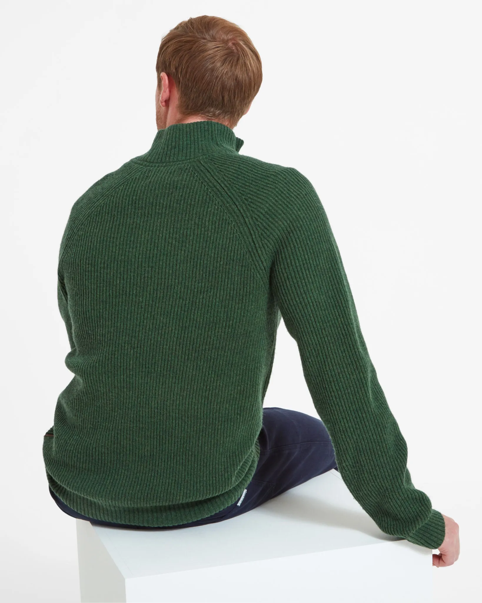 Forres 1/4 Zip Jumper - Evergreen