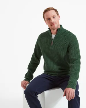 Forres 1/4 Zip Jumper - Evergreen