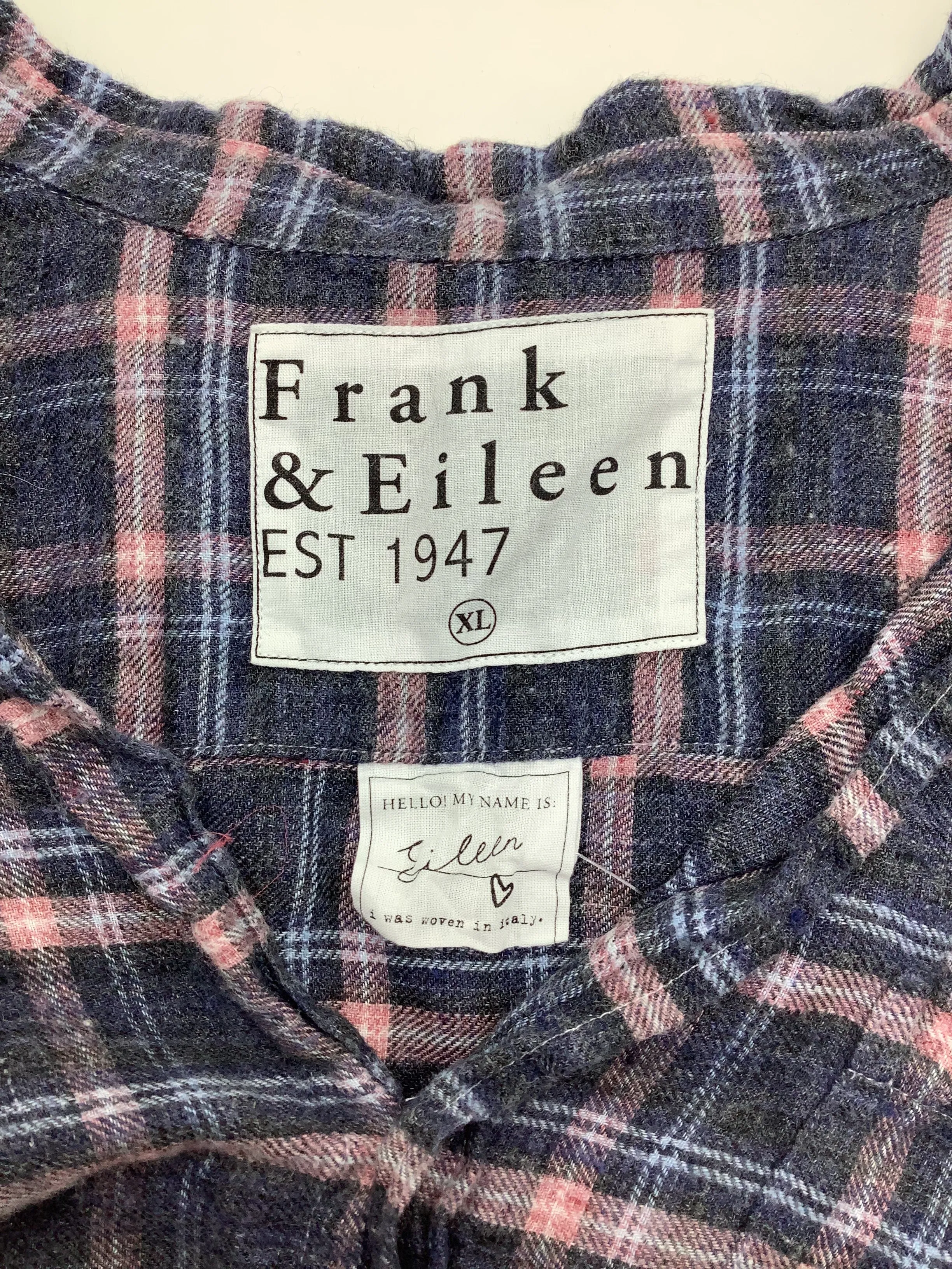 Frank & Eileen Shirt Flannel Print Plaid Size: XL