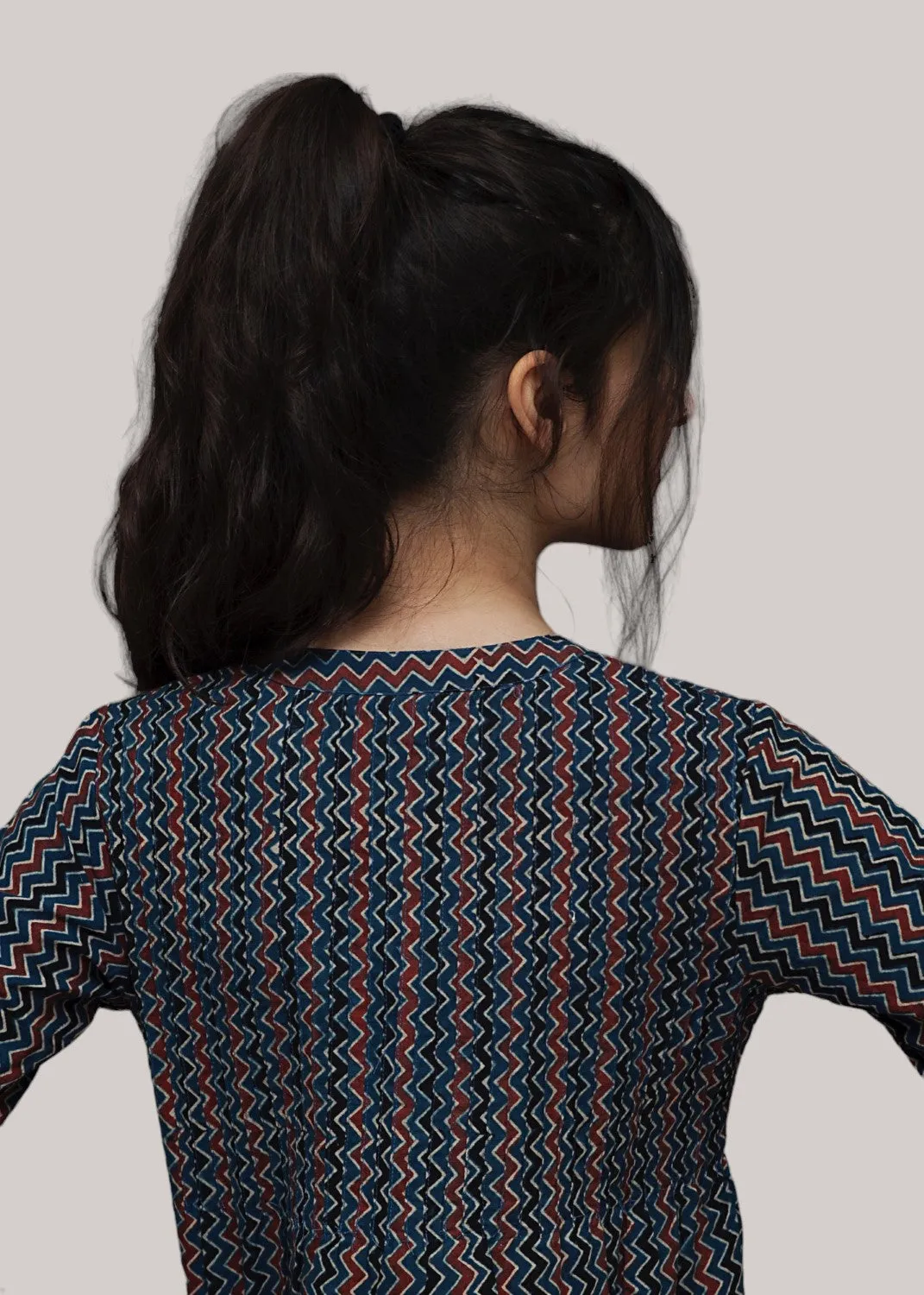 Gathered pintuck top
