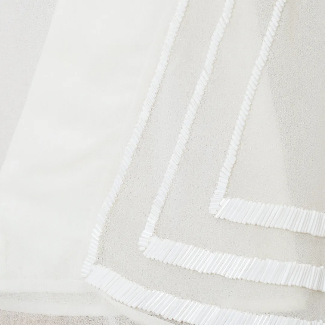 Geometric Beaded Sleeveless Top