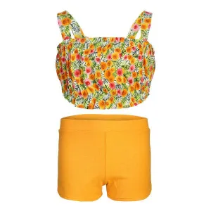 GIRLS 2 PIECE YELLOW SHORT SET