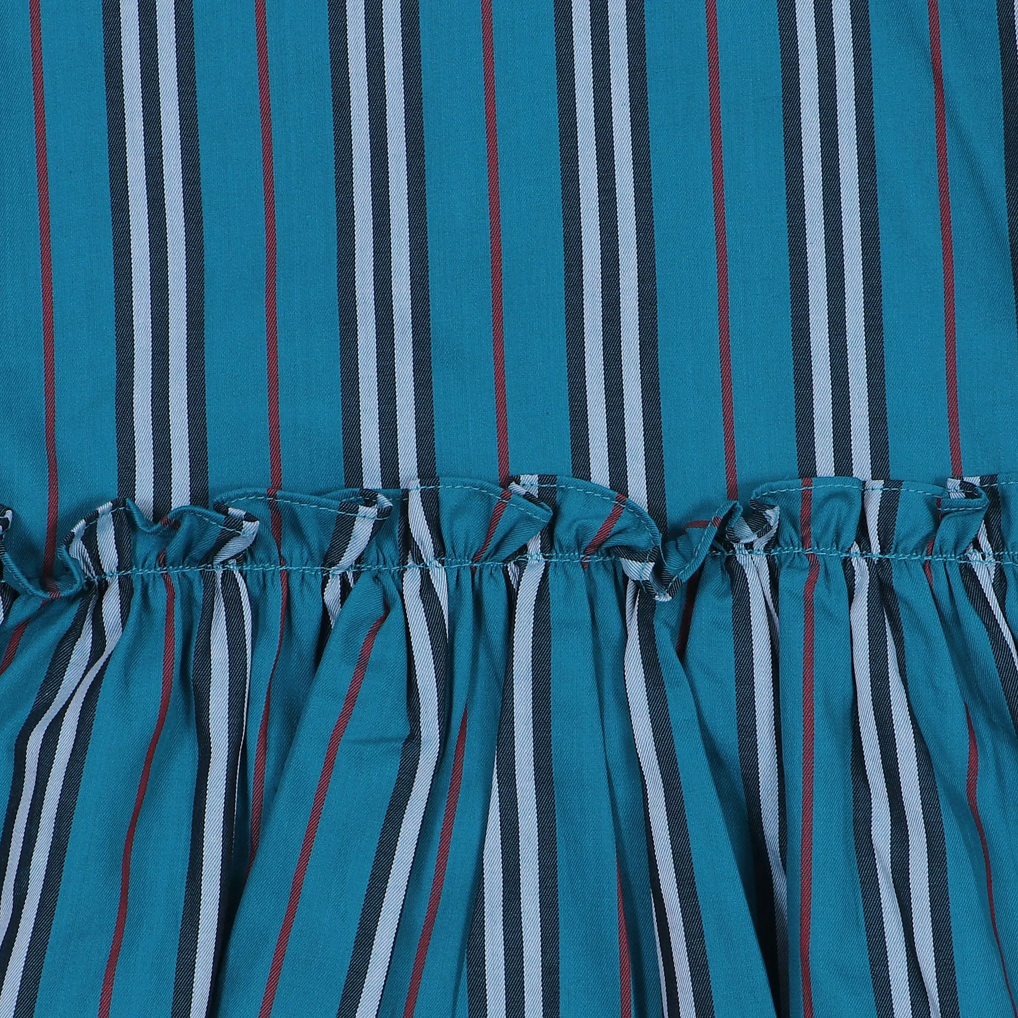 Girls Gingham Striped Top