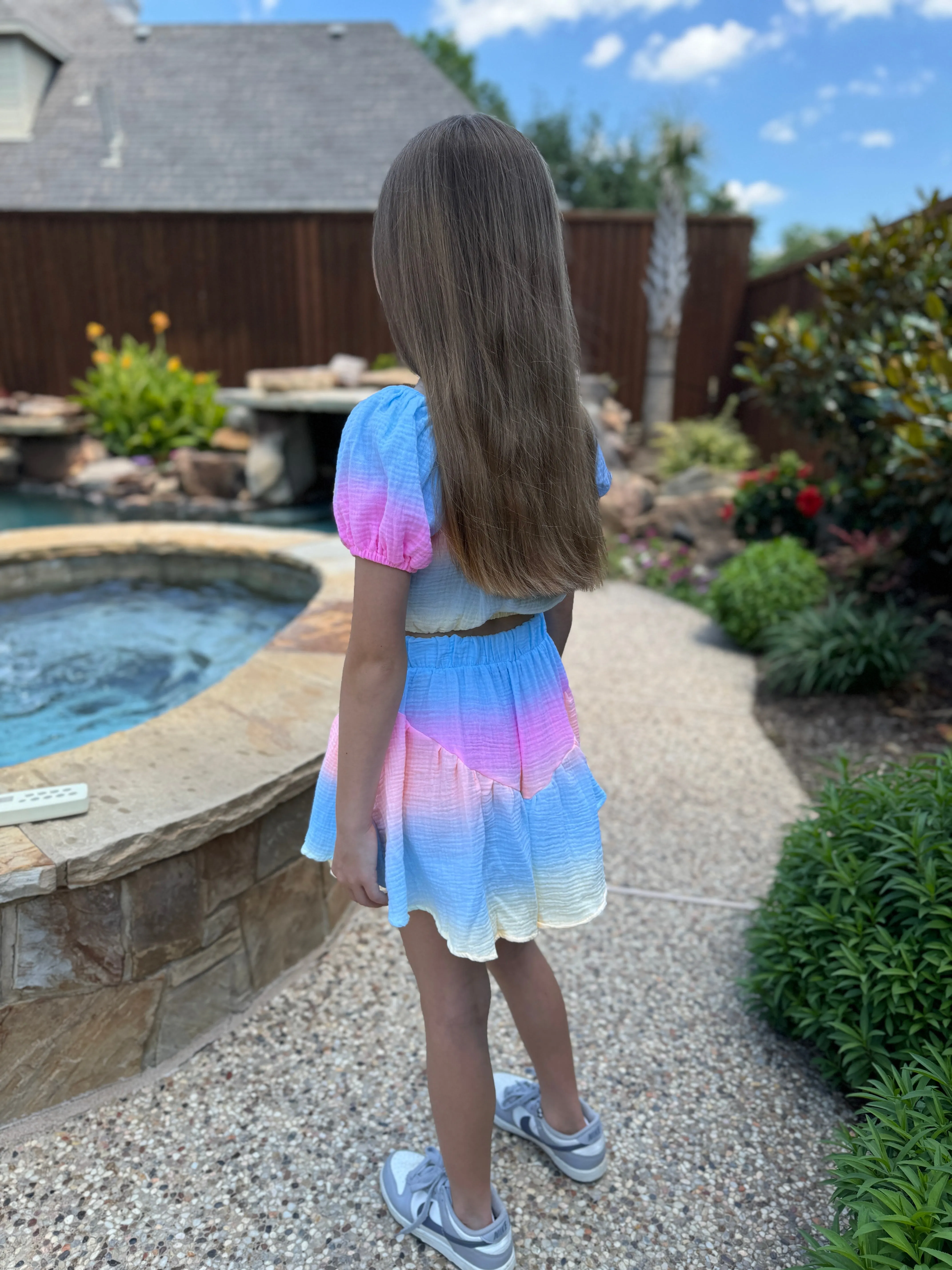 Girls Ombre Cropped Top