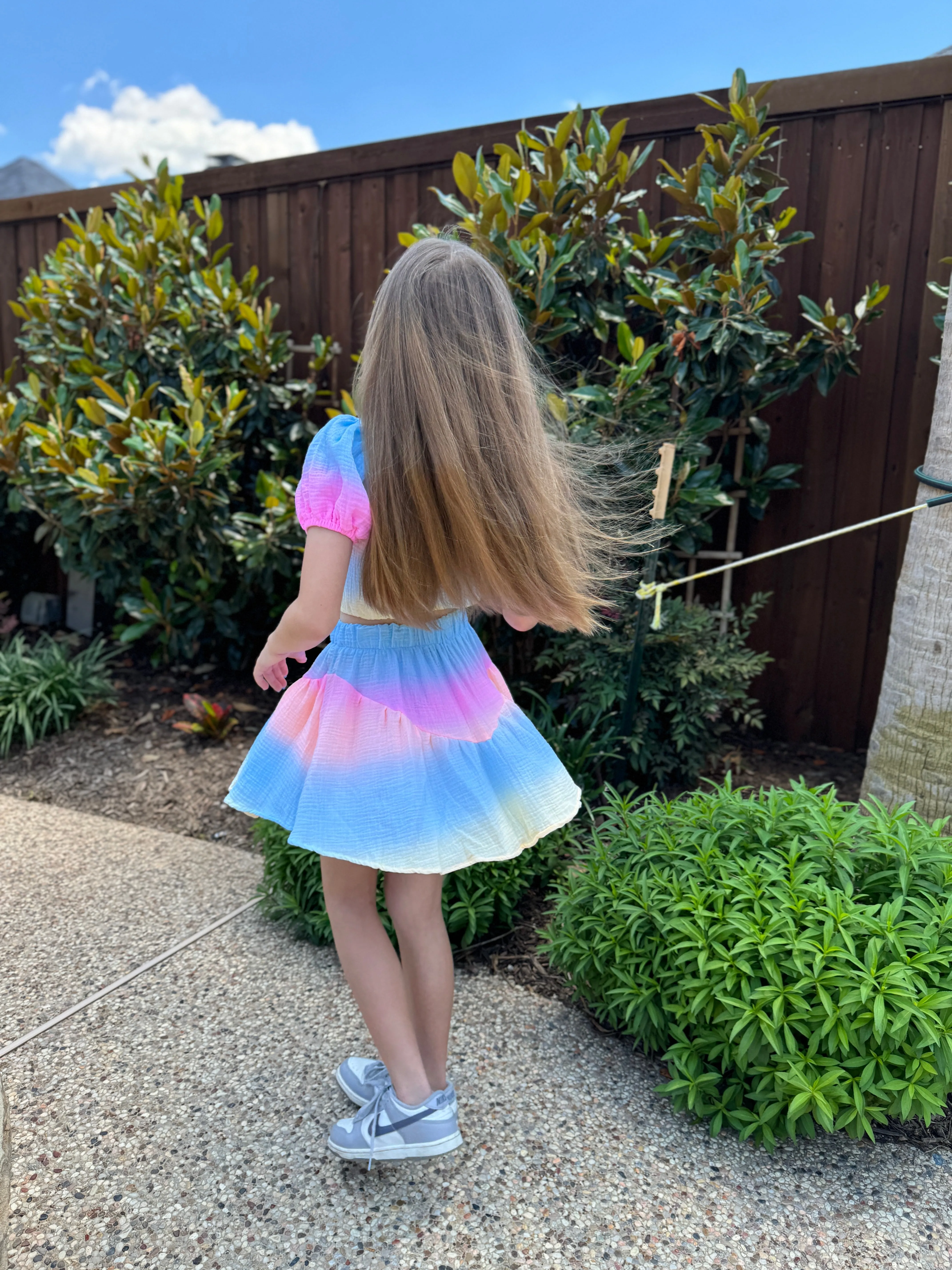 Girls Ombre Cropped Top