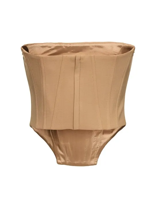 Giuseppe Di Morabito   Stretch wool bustier top 
