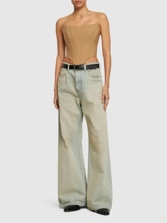 Giuseppe Di Morabito   Stretch wool bustier top 