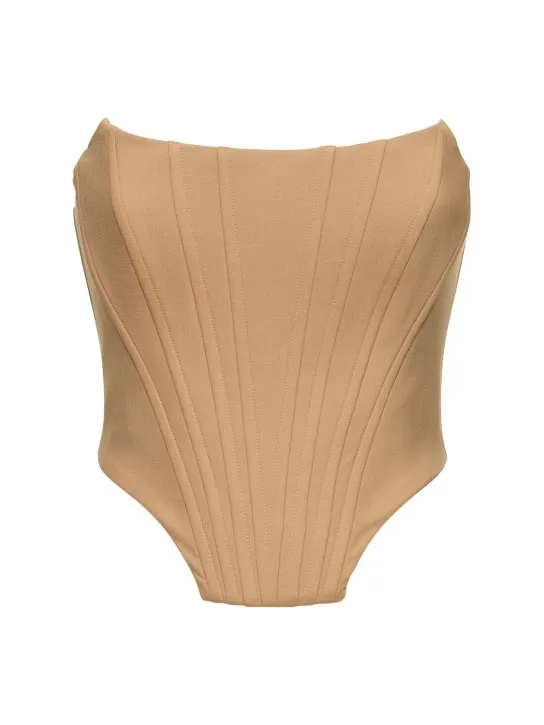 Giuseppe Di Morabito   Stretch wool bustier top 