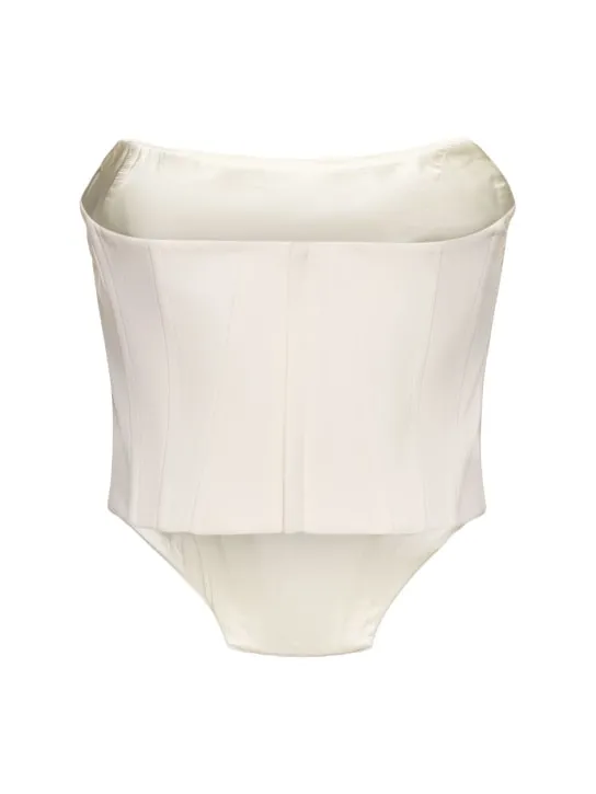 Giuseppe Di Morabito   Stretch wool bustier top 
