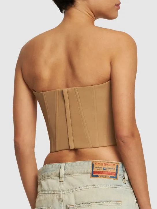 Giuseppe Di Morabito   Stretch wool bustier top 