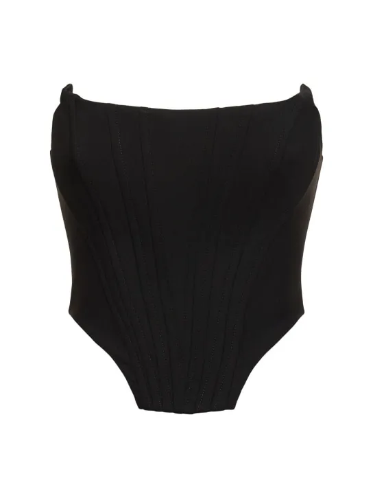Giuseppe Di Morabito   Stretch wool bustier top 