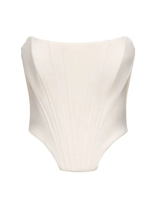 Giuseppe Di Morabito   Stretch wool bustier top 