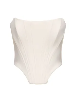 Giuseppe Di Morabito   Stretch wool bustier top 
