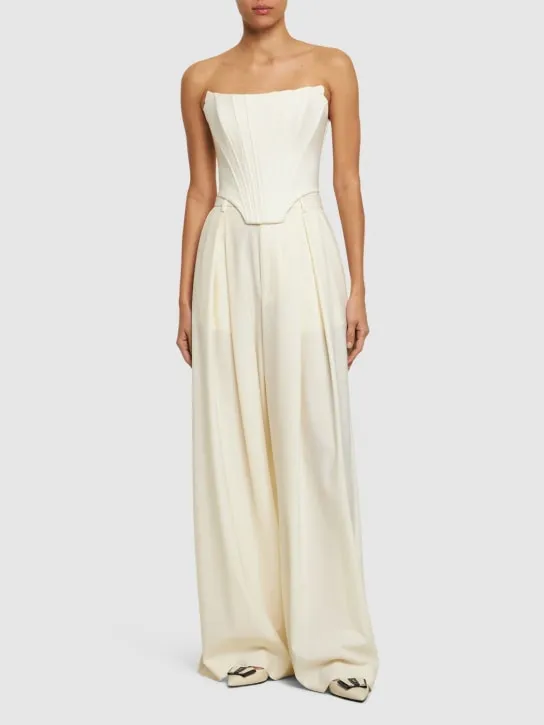 Giuseppe Di Morabito   Stretch wool bustier top 
