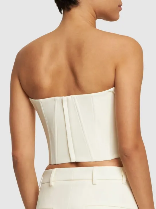 Giuseppe Di Morabito   Stretch wool bustier top 
