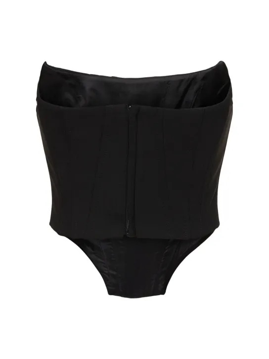 Giuseppe Di Morabito   Stretch wool bustier top 
