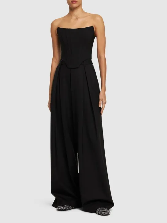 Giuseppe Di Morabito   Stretch wool bustier top 