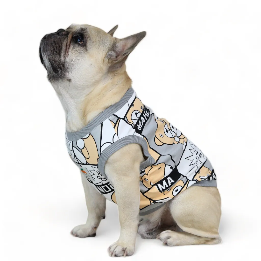 Gorgeous Gray Bear Cartoon Panel Top