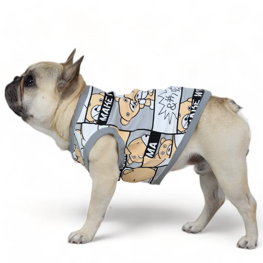 Gorgeous Gray Bear Cartoon Panel Top