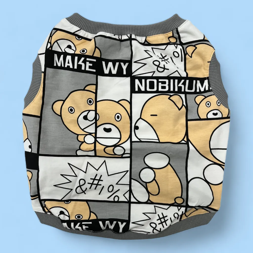 Gorgeous Gray Bear Cartoon Panel Top
