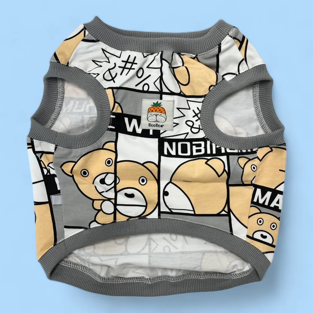 Gorgeous Gray Bear Cartoon Panel Top