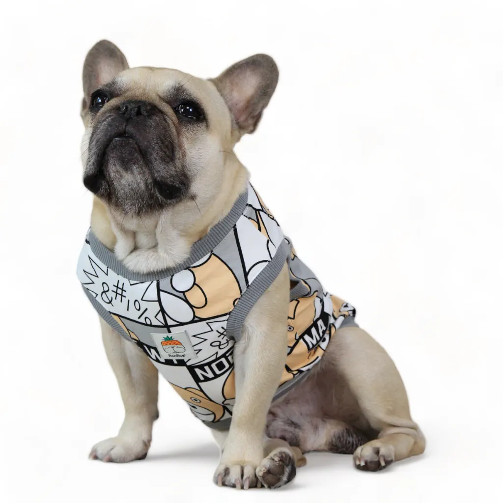 Gorgeous Gray Bear Cartoon Panel Top