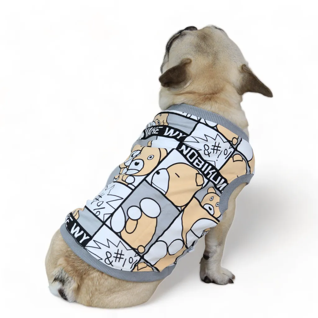 Gorgeous Gray Bear Cartoon Panel Top