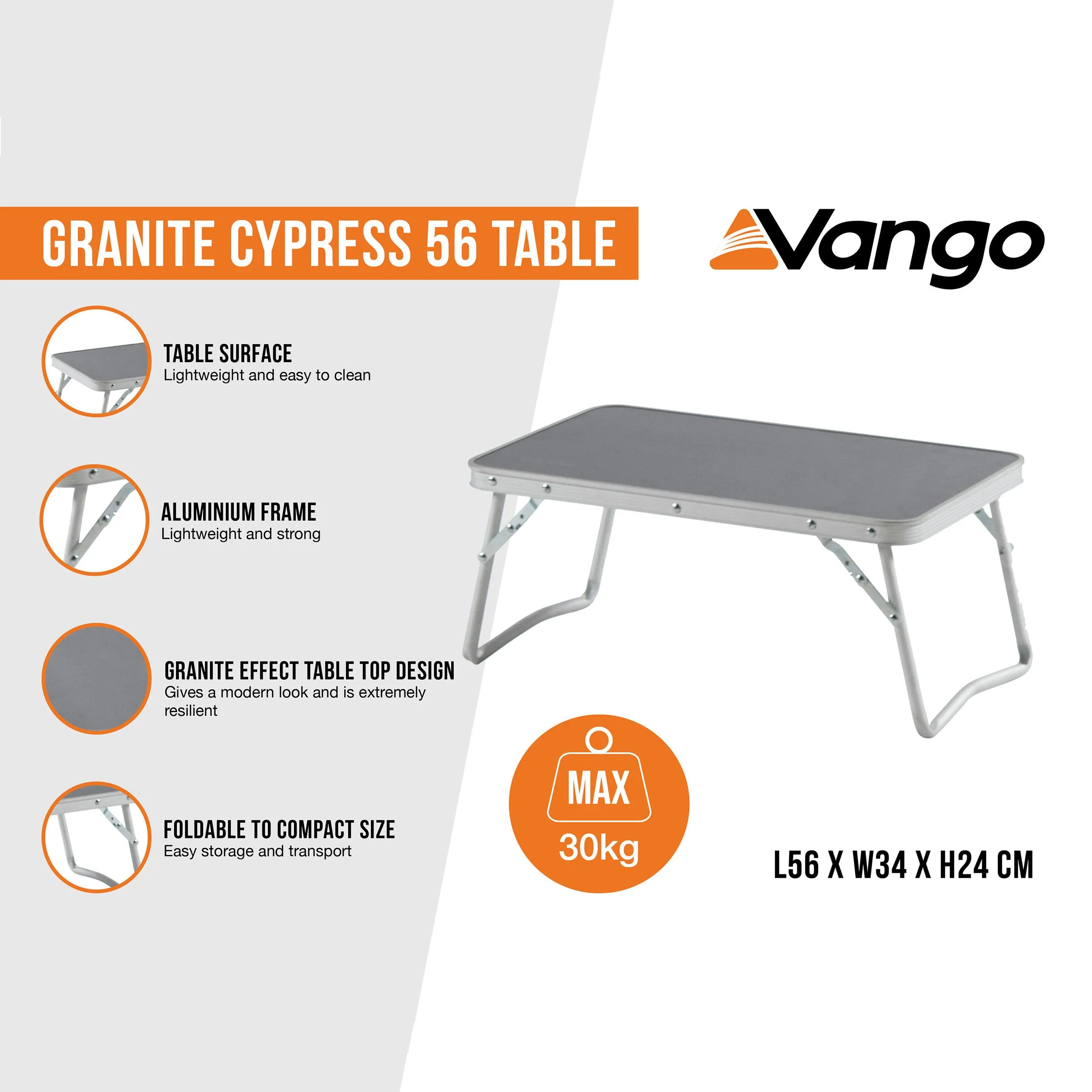 Granite Cypress 56 Table
