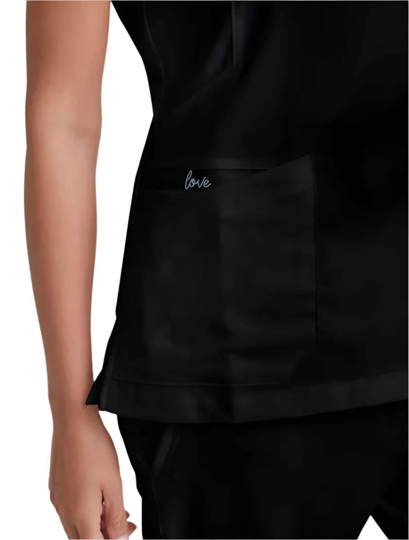 Grey's Anatomy™ by Barco Kira Zipper-Pocket Scrub Top