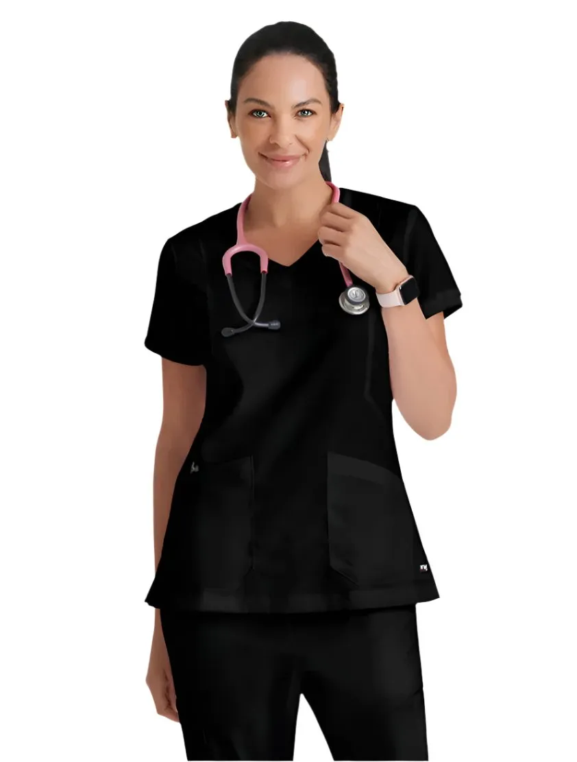 Grey's Anatomy™ by Barco Kira Zipper-Pocket Scrub Top