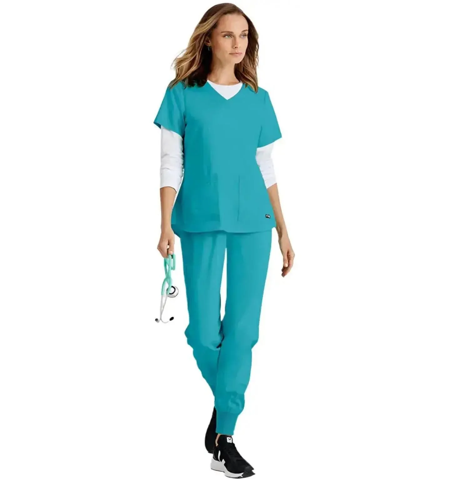 Grey's Anatomy Stretch™ by Barco Emma 4-Pocket V-Neck Scrub Top