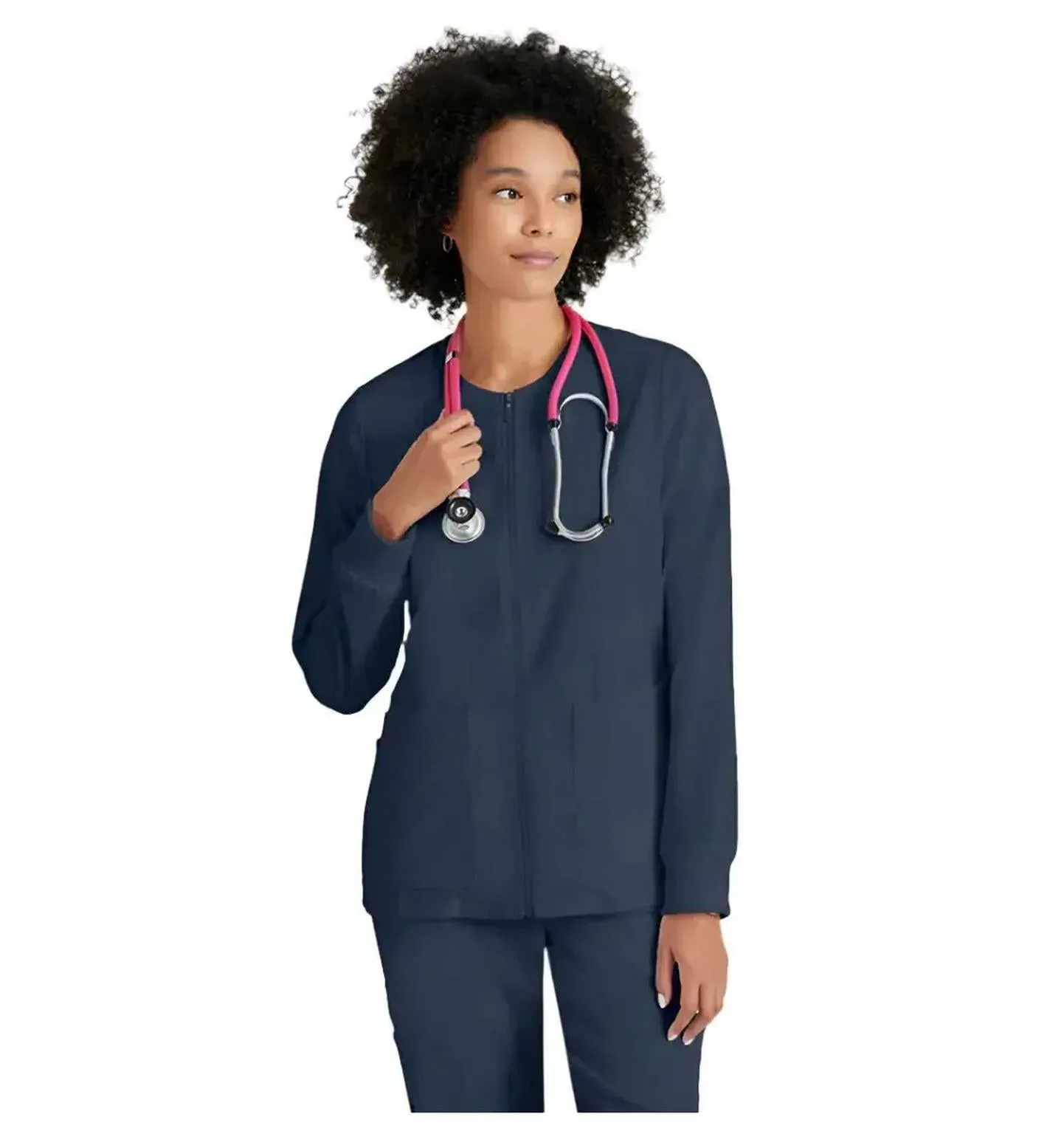Grey's Anatomy Stretch™ by Barco Gianna 5-Pocket Crewneck Scrub Jacket