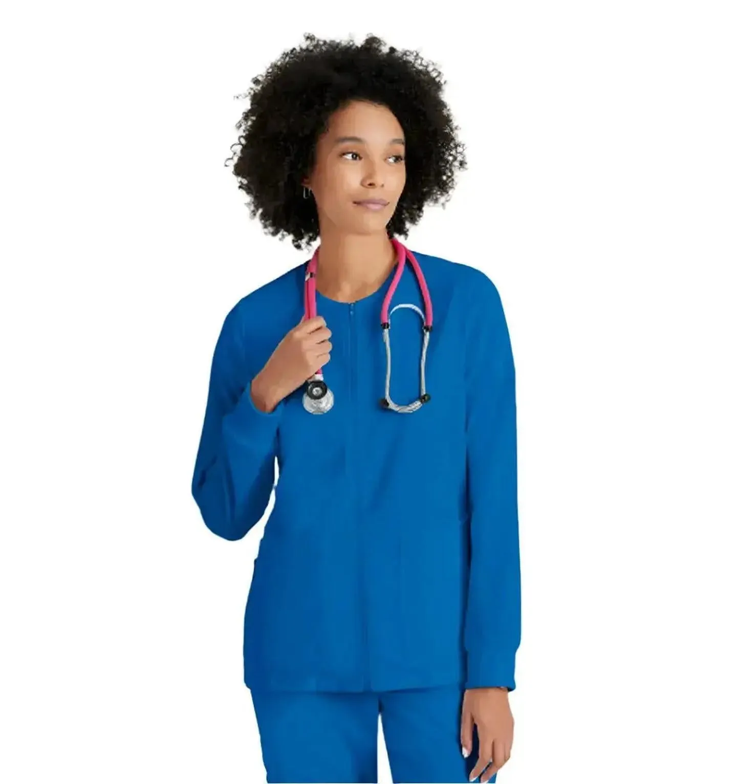 Grey's Anatomy Stretch™ by Barco Gianna 5-Pocket Crewneck Scrub Jacket