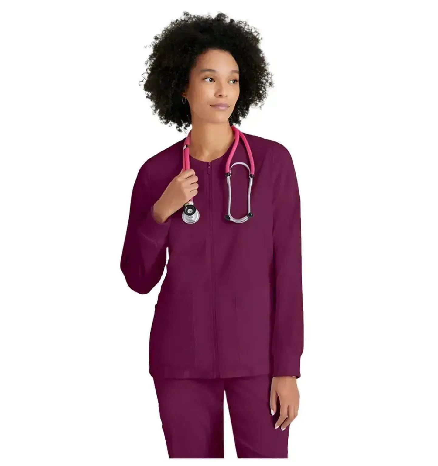 Grey's Anatomy Stretch™ by Barco Gianna 5-Pocket Crewneck Scrub Jacket