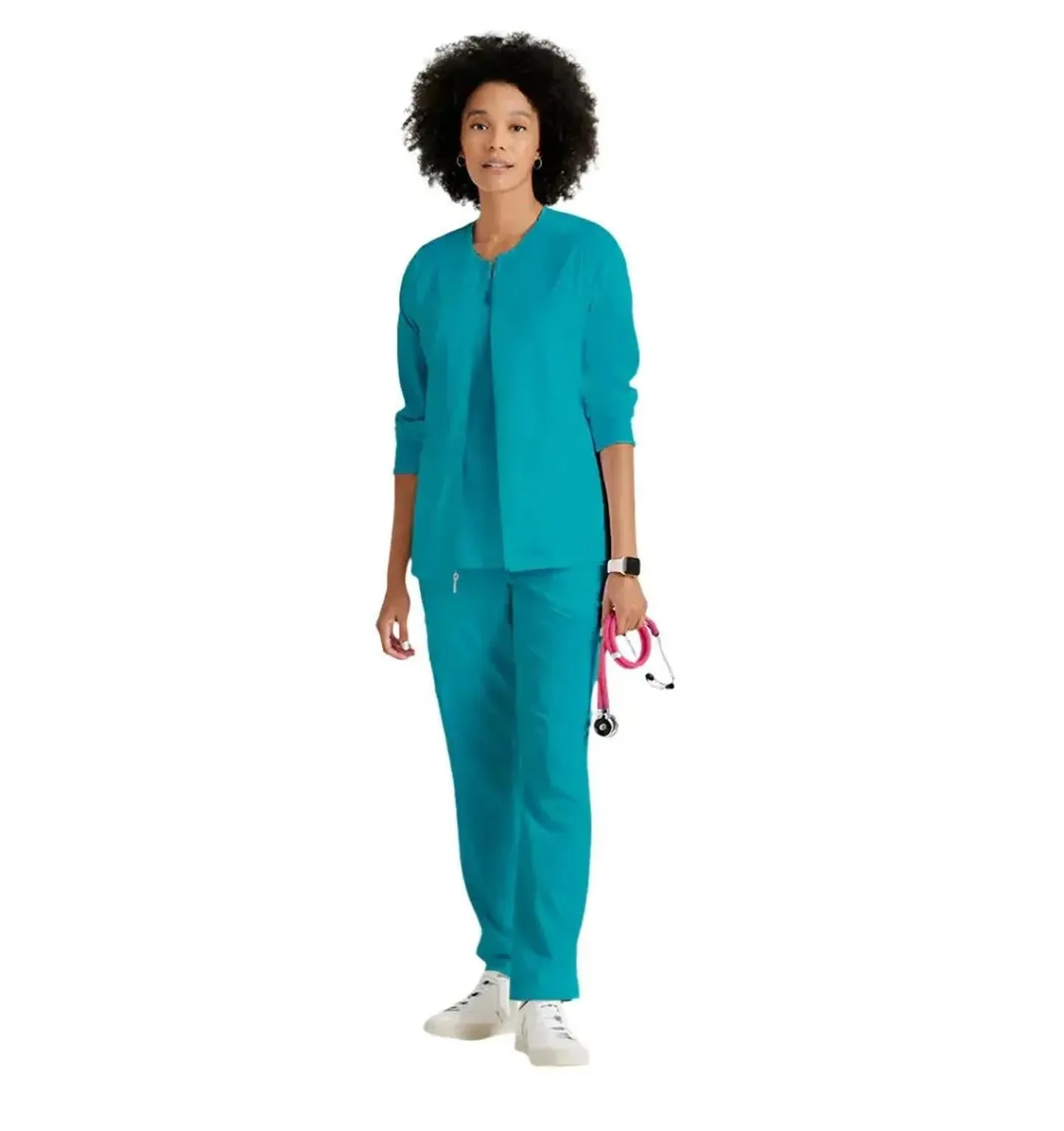 Grey's Anatomy Stretch™ by Barco Gianna 5-Pocket Crewneck Scrub Jacket