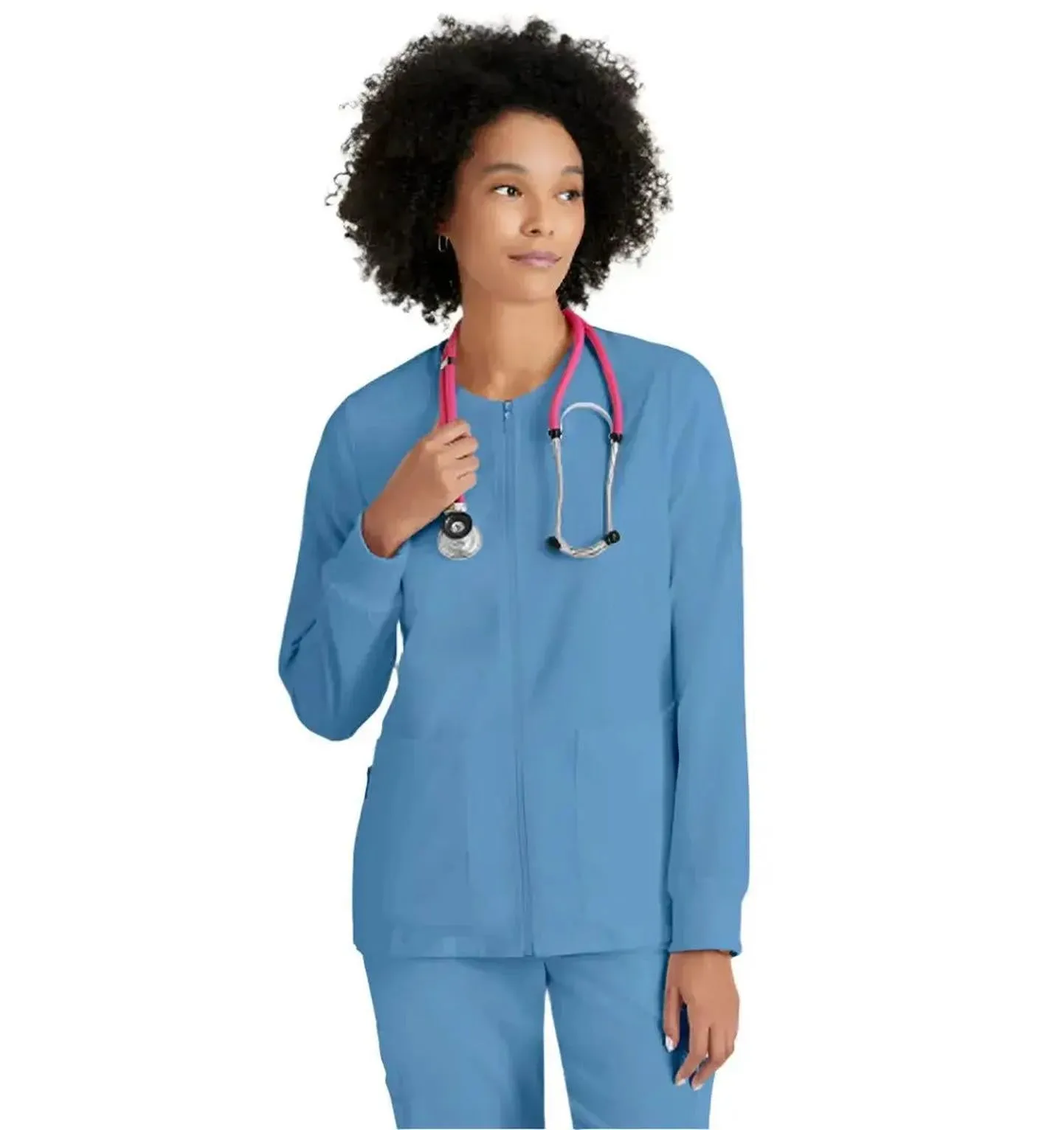 Grey's Anatomy Stretch™ by Barco Gianna 5-Pocket Crewneck Scrub Jacket