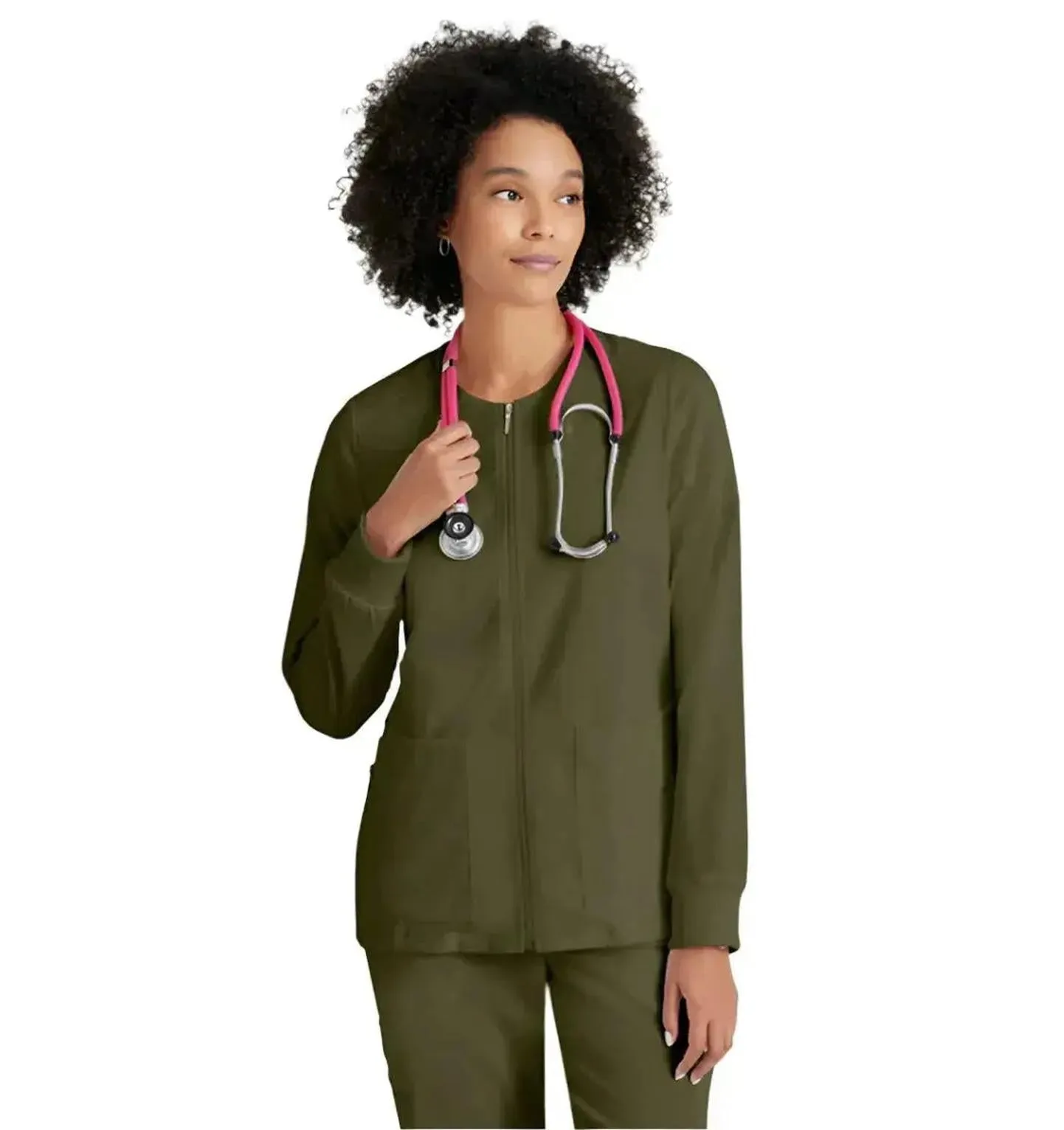 Grey's Anatomy Stretch™ by Barco Gianna 5-Pocket Crewneck Scrub Jacket