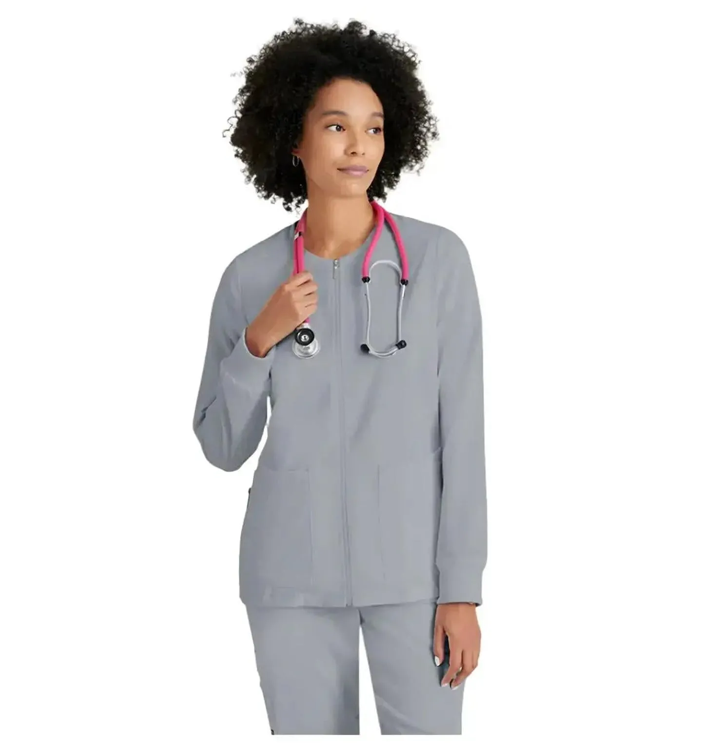 Grey's Anatomy Stretch™ by Barco Gianna 5-Pocket Crewneck Scrub Jacket