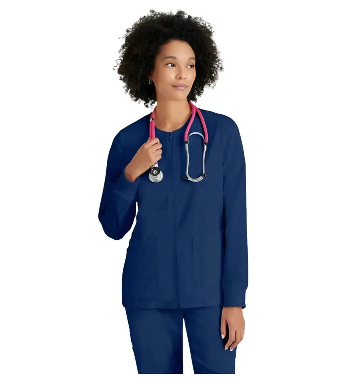 Grey's Anatomy Stretch™ by Barco Gianna 5-Pocket Crewneck Scrub Jacket