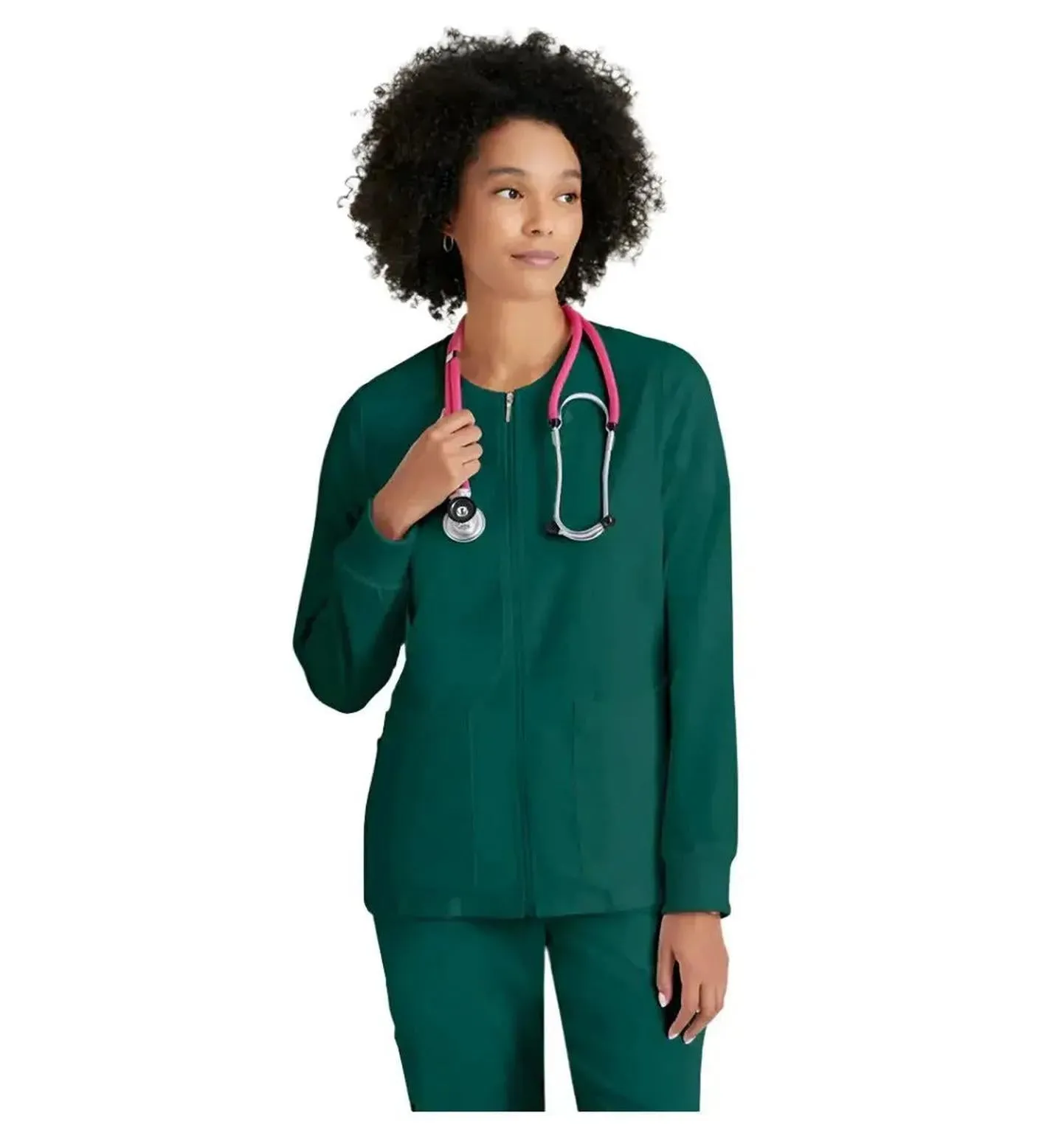 Grey's Anatomy Stretch™ by Barco Gianna 5-Pocket Crewneck Scrub Jacket