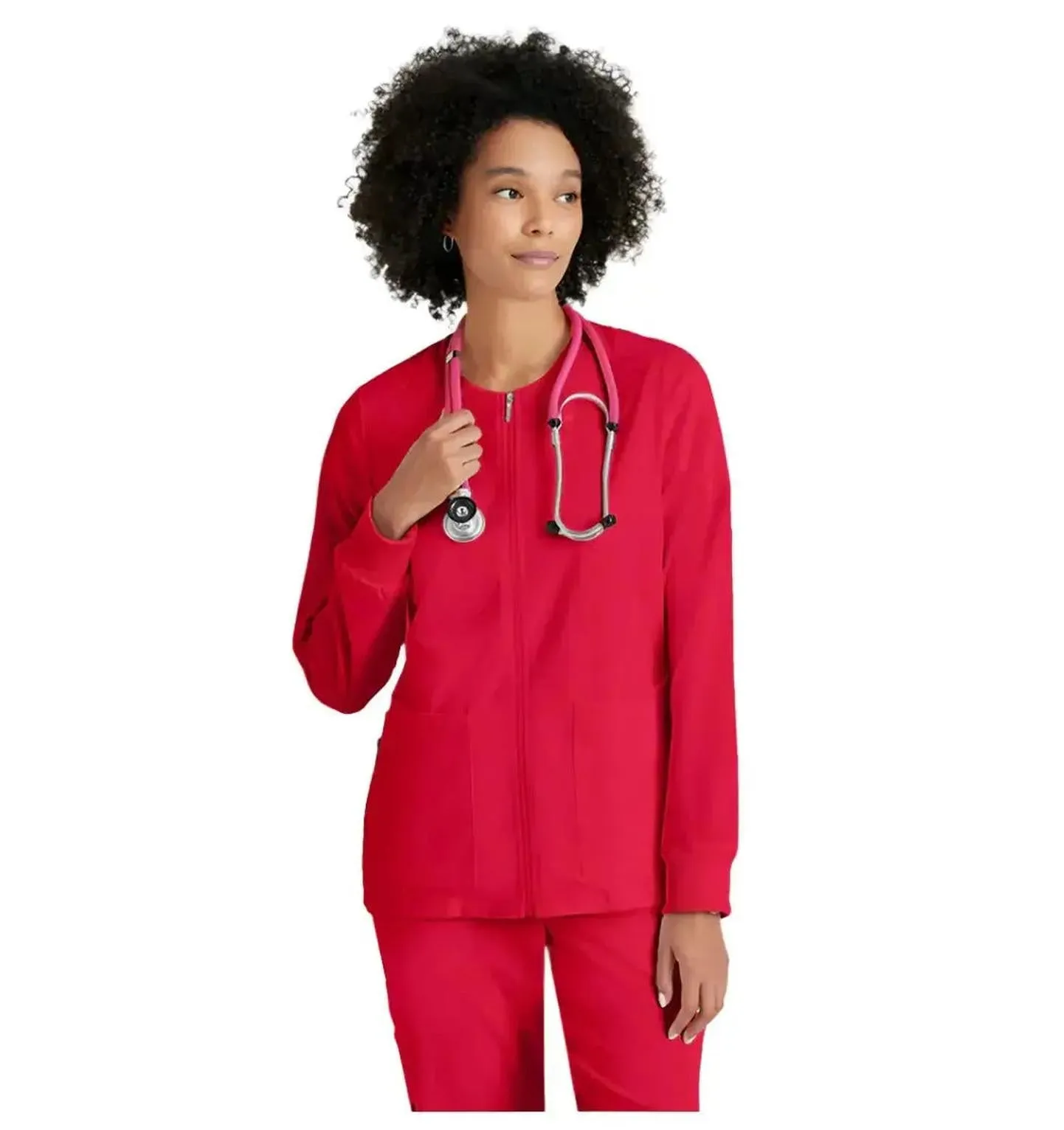 Grey's Anatomy Stretch™ by Barco Gianna 5-Pocket Crewneck Scrub Jacket