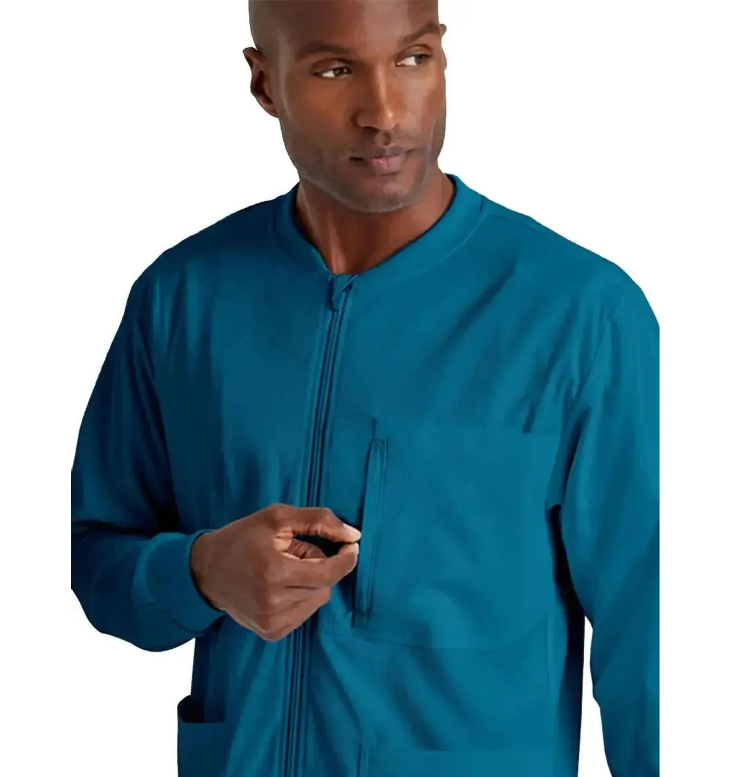 Grey's Anatomy Stretch™ by Barco React 5-Pocket Crewneck Warmup Scrub Jacket