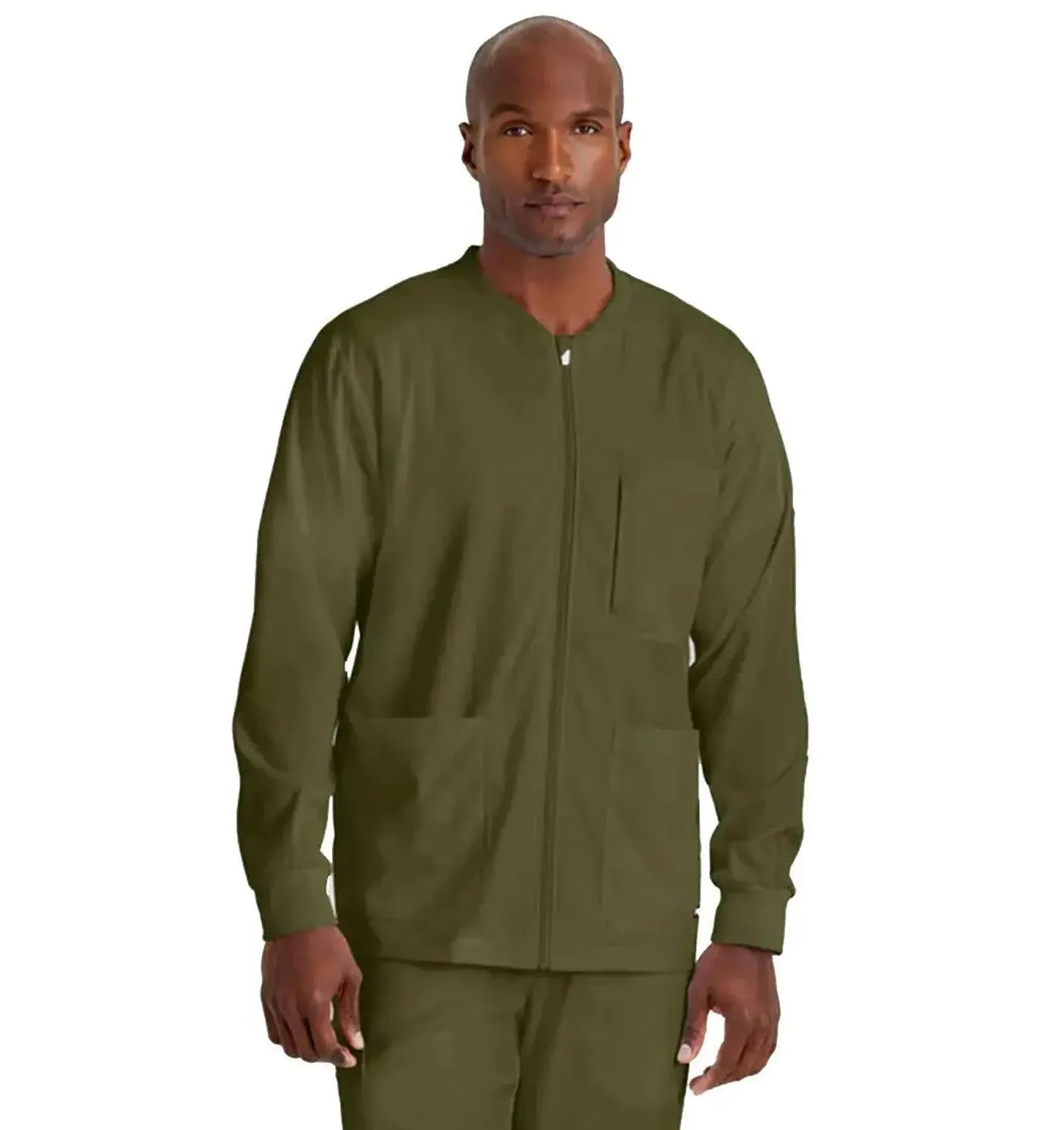 Grey's Anatomy Stretch™ by Barco React 5-Pocket Crewneck Warmup Scrub Jacket